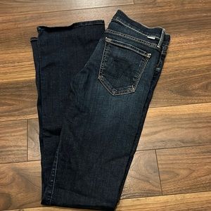 Mother outsider boot cut jeans 33 inseam